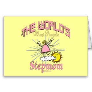 Most Angelic Stepmom Greeting Cards