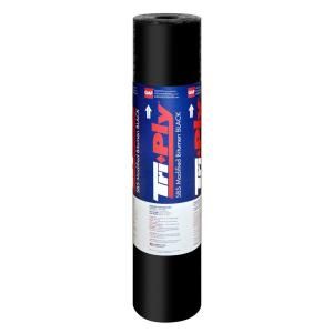 GAF Tri Ply 39 1/2 in. x 32 1/4 in. Black Smooth APP Modified Bitumen Membrane Roll for Low Slopes 3687000