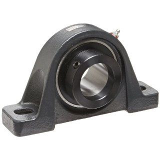 Browning VPE 232 Pillow Block Ball Bearing, 2 Bolt, Eccentric Lock, Contact and Flinger Seal, Cast Iron, Inch, 2" Bore, 2 1/2" Base To Center Height: Industrial & Scientific
