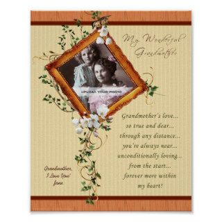 Grandmother's Love Lily 8x10 Personalized Print