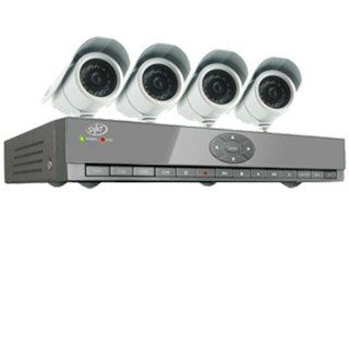 SVAT CV502 4CH 002 Web Ready 4 Channel H.264 500GB HDD DVR Security System with Smart Phone Access and 4 Indoor/Outdoor Hi Res Night Vision CCD Surveillance Cameras  Complete Surveillance Systems  Electronics