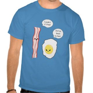 Cute Bacon and Egg Cartoon T Shirts