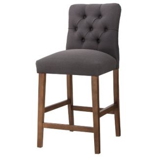 Skyline Counter Stool: Threshold 24 Brookline Tufted Counter Stool   Charcoal