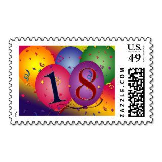 Happy 18th Birthday! Postage Stamps