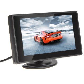 4.3'' Color TFT Car Monitor Support 480 x 272 Resolution + Car/Automobile Rear view System Mirror Display Monitor : Vehicle Overhead Video : Car Electronics