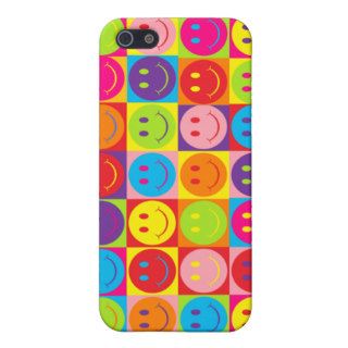 Multicolor Pop Smileys Covers For iPhone 5