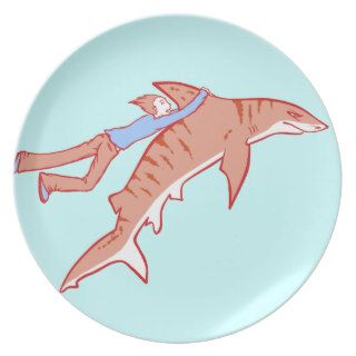 Shark Ride Dinner Plates