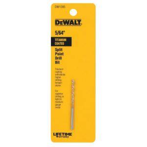 DEWALT 5/64 in. Titanium Split Point Drill Bit DW1305 at The Home Depot