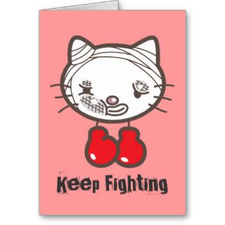 Boxing Kitty Greeting Cards