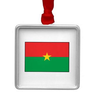 Burkina Faso – Burkinabe Flag Christmas Tree Ornament