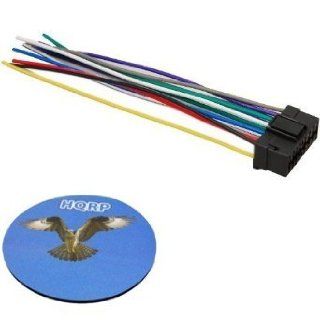 HQRP 16 PIN JVC Car Stereo / Radio / Head Unit Wire Wiring Harness Plug / Cable for ARSENAL SERIES KD AR3000 / KD AR5000 / KD AR800 / KD AR600 / KD ARS00 / KD AR400 / KD AR300 / KD AR200 / KD A525 / KD A725 plus HQRP Coaster: Automotive