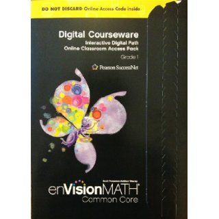 enVision Math Common Core Grade 1 ~ Digital Courseware ~ Interactive Digital Path Online Classroom Access Code: Scott Foresman   Addison Wesley: 9780328702855: Books