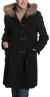 Marc New York Women's Single Breasted Toggle Coat, Black, 4