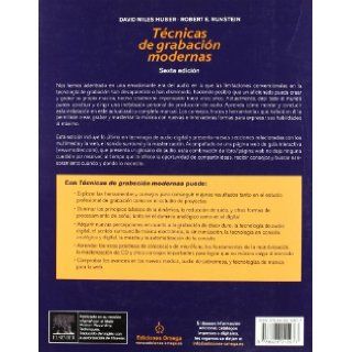Tecnicas De Grabacion Modernas: MILES HUBER: 9788428212977: Books