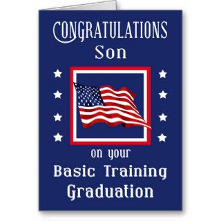 Military Son Basic Training Graduation Card