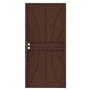 Unique Home Designs Meridian 36 in. x 80 in. Copper Steel Surface Mount Outswing Security Door IDR06500362129