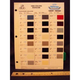 1986 86 PORSCHE IMPORTED Paint Colors Chip Page: Porsche Automobil Holding SE: Books
