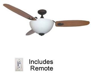 345 series Contemporary Ceiling Fan, Offers up to 33% More Light than other modern fans. Includes Remote. Fan Lighting goes up to 180 watts, Oil rubbed bronze with matte white Light, Blade finish: 1 side Cherry, 1 side Walnut. Includes 3 Way Set Up   3, 4,
