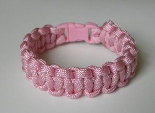 9" Breast Cancer Awareness Paracord Bracelet (Rose Pink): Everything Else