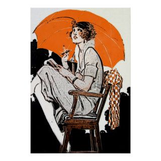 1920s Flapper Fashion Poster