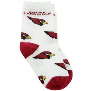NFL Arizona Cardinals Toddler White All Over Team Logo Bootie Socks : Sports Fan Socks : Clothing