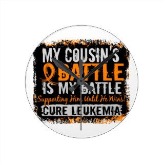 My Battle Too 2 Leukemia Cousin Male Clock
