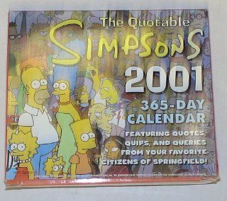2001 Quotable Simpsons 365 Day Calendar: Everything Else