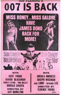 007 James Bond 14" X 22" Vintage Style Concert Poster : Prints : Everything Else