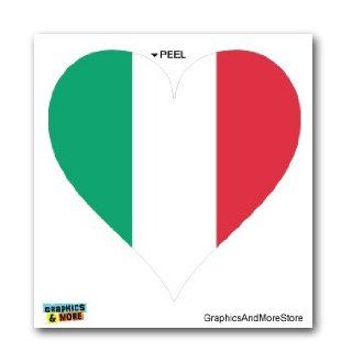 Italy Italian Flag Heart   Window Bumper Laptop Sticker Automotive