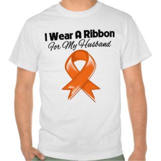 Husband   I Wear Orange Ribbon Stylish T Shirts