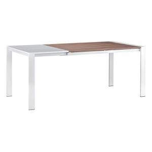 ZUO Oslo Walnut and White Extension Table 100050