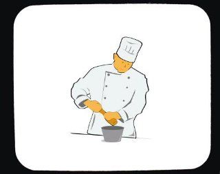 Custom mouse pad with artwork: chef : Office Products