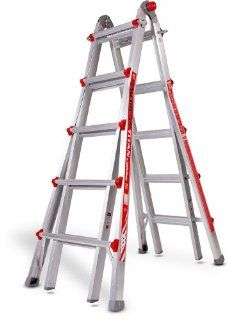 Little Giant 10303 Type 1 Model 22 Ladder   250 lb Rated   Includes 3 Accessories: Work Platform, Leg Leveler, Wall Standoff 'Wing Span'   Stepladders  