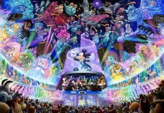 Tenyo Japan Jigsaw Puzzle D 1000 399 Disney Water Dream Concert (1000 Pieces): Toys & Games