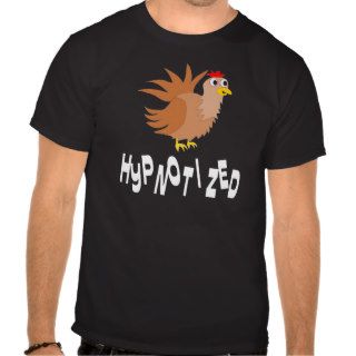 Cartoon Chicken Hypnotized Dark Shirt