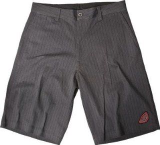 Fly Racing Pin Stripe Shorts , Size: 28, Distinct Name: Gray, Primary Color: Gray, Gender: Mens/Unisex 353 01628: Automotive