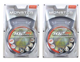 (2) Monster Cable MPC S402 2C 7.5M 7.5M 25' Feet Audiophile MultiTwist Construction Car Audio Speaker Wire With Magnetic Flux Tube Minimizing Distortion Producing Magnetic Fields For Extended Low Frequency Bass Response: Electronics