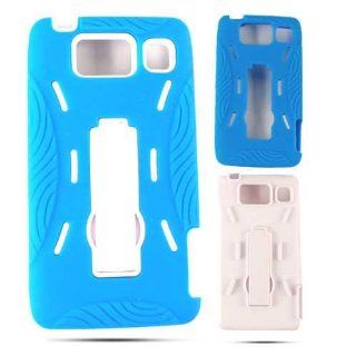 Motorola Droid RAZR HD XT926 Jelly 04 Blue Skin White Snap Case Cover Snap On: Cell Phones & Accessories