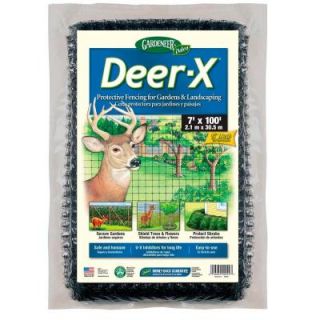 Deer X 7 ft. x 100 ft. Dalen Products Black Polypropylene Protective Fencing DX 7
