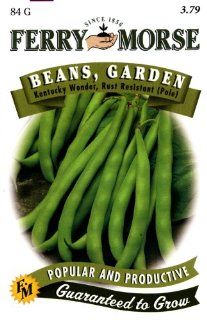 Ferry Morse 405 Bean Seeds, Kentucky Wonder Pole (84 Gram Packet) (Discontinued by Manufacturer) : Bean Plants : Patio, Lawn & Garden