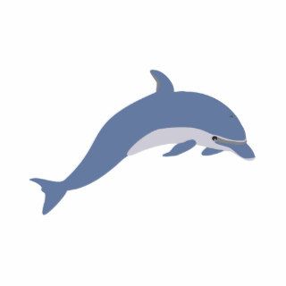 Dark Blue Dolphin Photo Cut Out