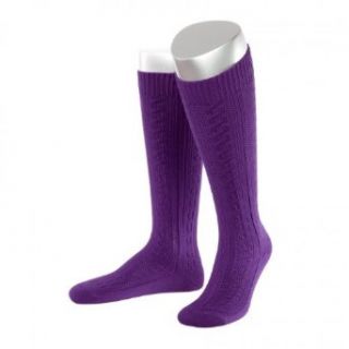 Short Ladies Trachten Socks Stockings Braided Look, Colour:Violet at  Womens Clothing store: Casual Socks