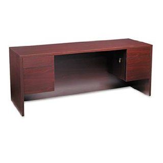 10500 Series Kneespace Credenza With 3/4 Height Pedestals, 72w x 24d, Mahogany by HON (Catalog Category: Furniture & Accessories / Credenzas) : Office Credenzas : Office Products