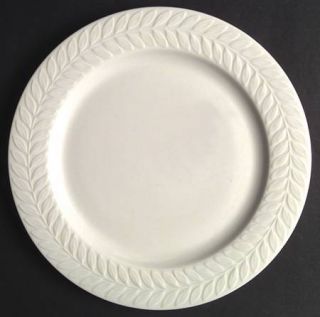 Shenango Carlton Dinner Plate, Fine China Dinnerware   Interpace,All White,Raise