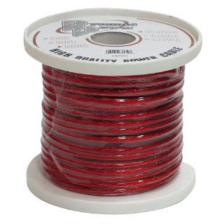 Pyramid RPR425 4 Gauge Power Wire 25 feet OFC (Clear Red) : Vehicle Amplifier Power And Ground Cables : Car Electronics