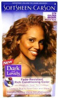 Dark & Lovely Color #379 Goldn Bronze (3 Pack) with Free Nail File: Health & Personal Care