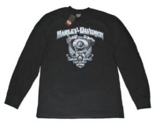 House of Harley Davidson Men's Long Sleeve Black Tee Shirt. Graphics. All Cotton. 30290514 DD 19 at  Mens Clothing store