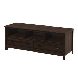 South Shore Furniture Exhibit TV Stand in Mocha Brown 4447677
