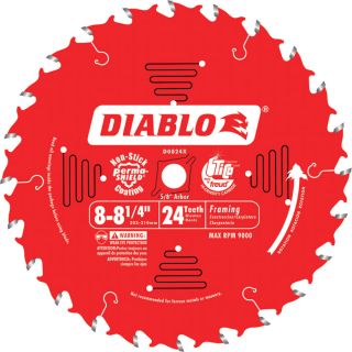 Diablo Framing Circular Saw Blade   8 1/4 Inch, 24 Tooth, Ripping &