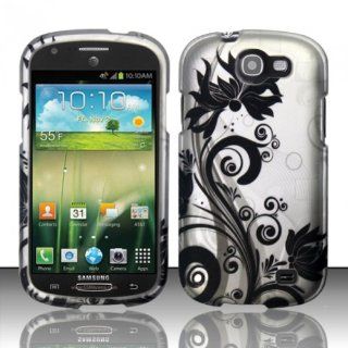 Black Swirl Hard Cover Case for Samsung Galaxy Express SGH I437: Cell Phones & Accessories